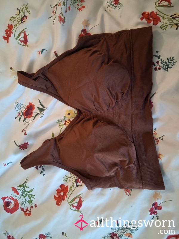 Worn Brown Seamless Bra – Super Soft, Cozy & Kept Close