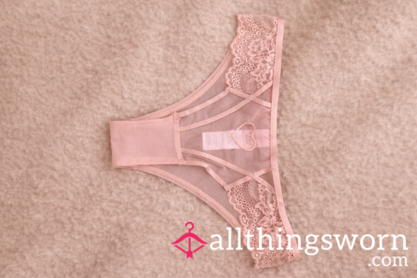 Worn By Me - Pink Thong With Little Heart