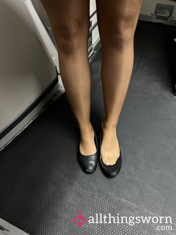 Worn Cabin Crew Flats - A Year At My Feet
