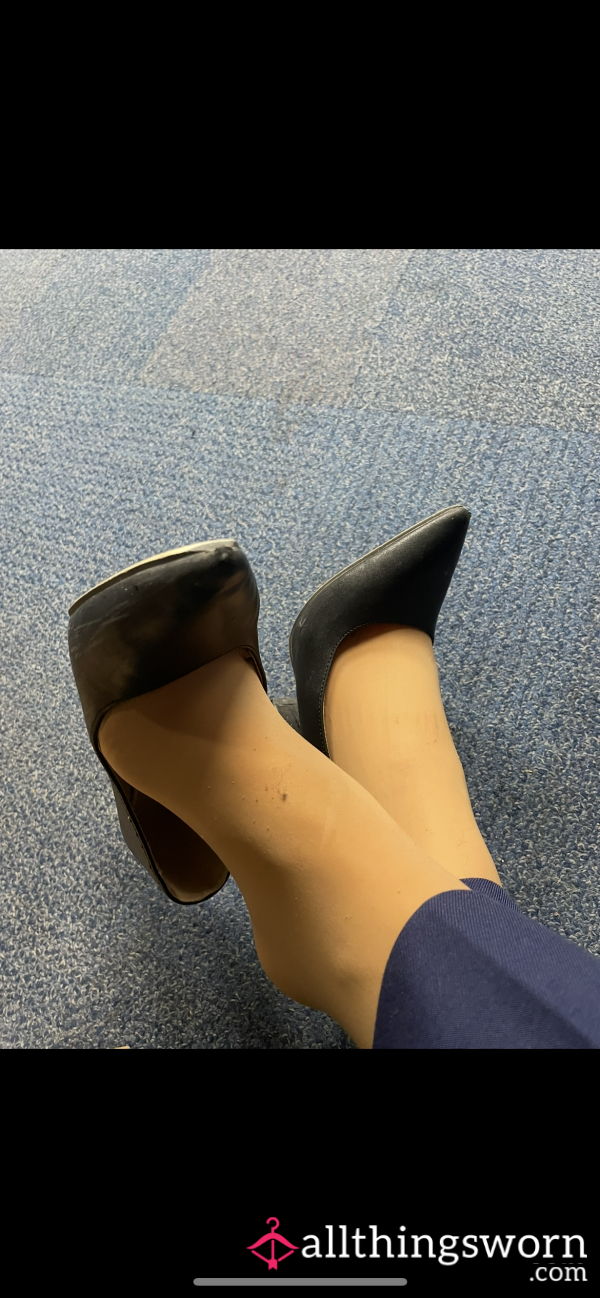Worn Cabin Crew Shoes