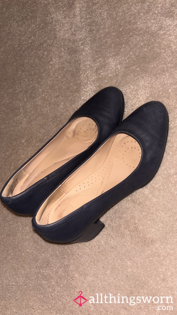 Worn Cabin Crew Shoes Different Styles