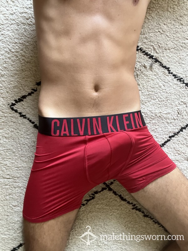 Worn Calvin Klein Red Trunks 🔥