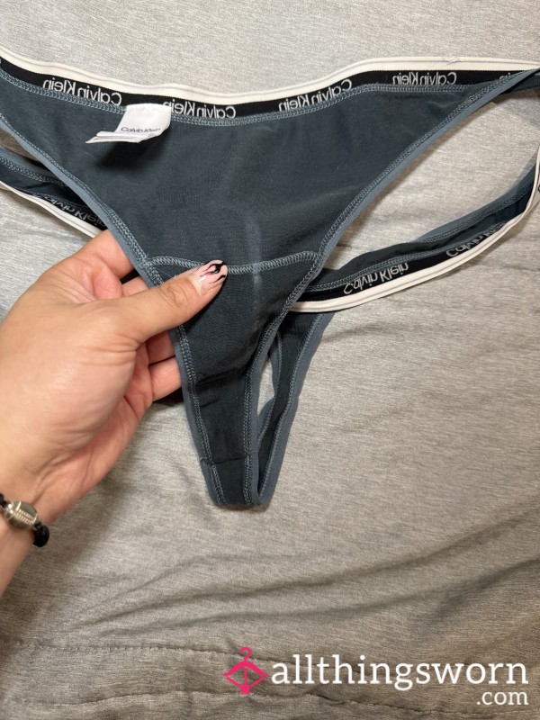 Worn Calvin Klein Thong – Post Football Practice | Soaked, Stained, & Sealed