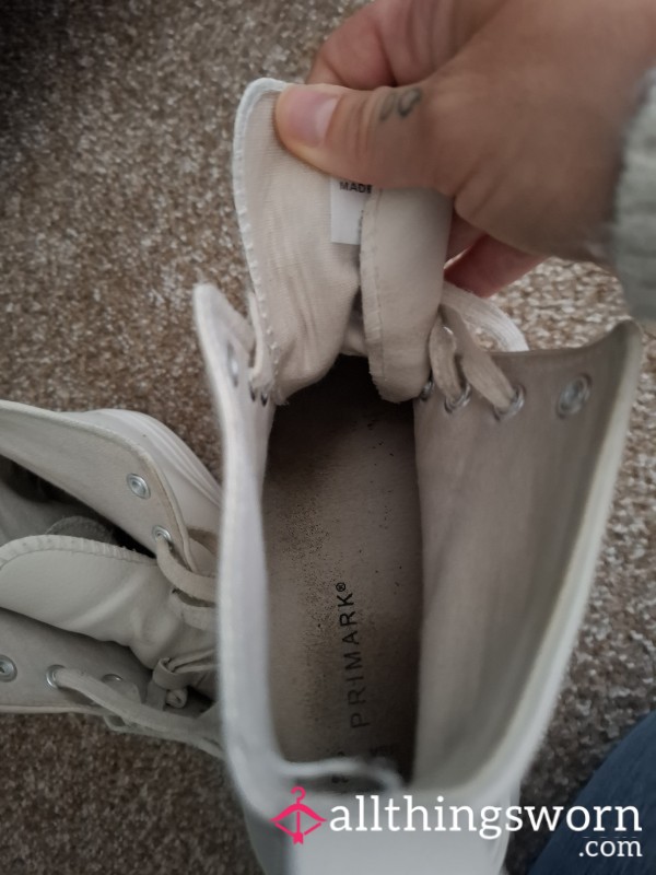 Worn Canvas Style High Tops