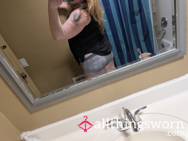 Worn Cheetah Print Booty Short Panties