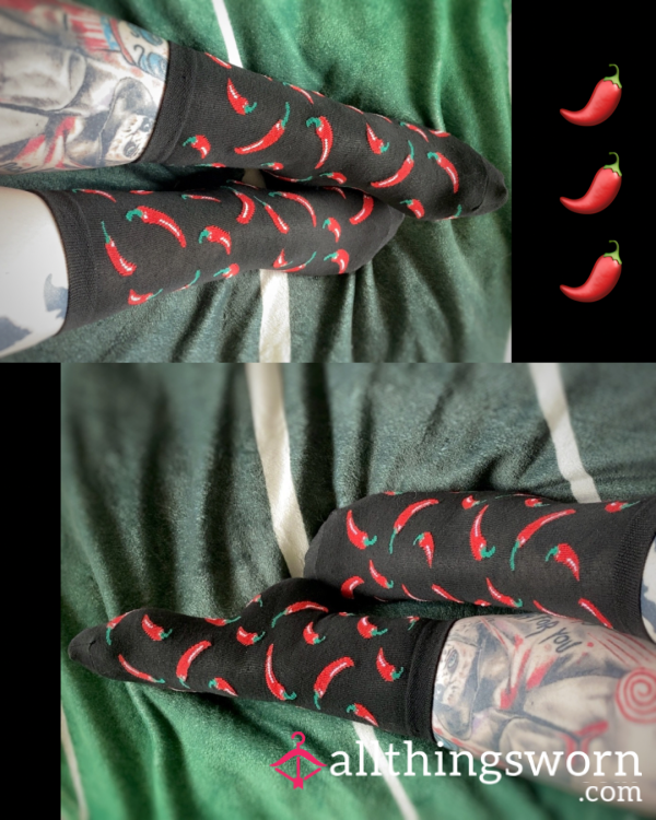 Worn Chilli Socks 🌶️