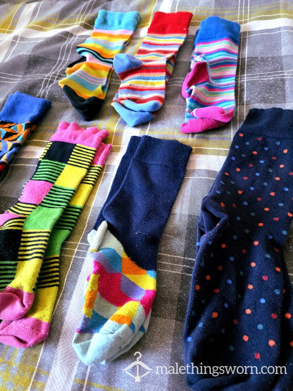 Worn Coloured Work Socks 🥵🔥