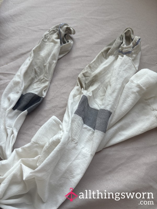 Worn Compression Stockings