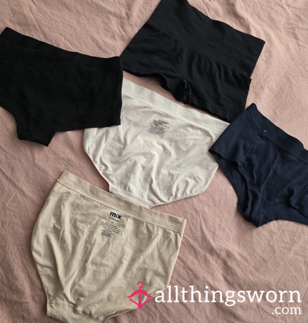 Worn Cotton Full Briefs - Left Wet With My C*m For Your Enjoyment