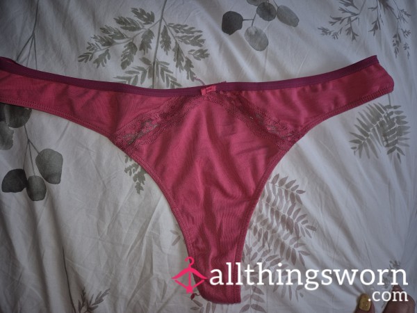 Worn Cotton Gym Thongs 🥵