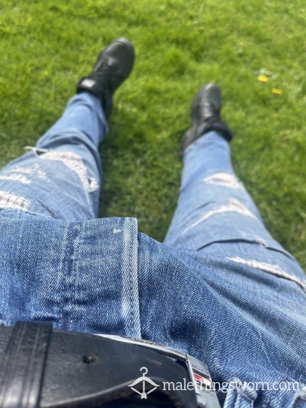 Worn Denim Jeans (Ripped), 5+ Years Daily Use
