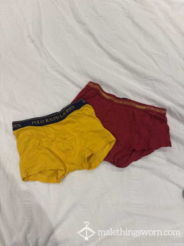 Worn Designer Boxers X2