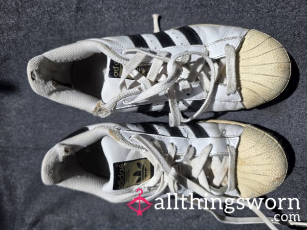Worn Dirty Adidas Trainers