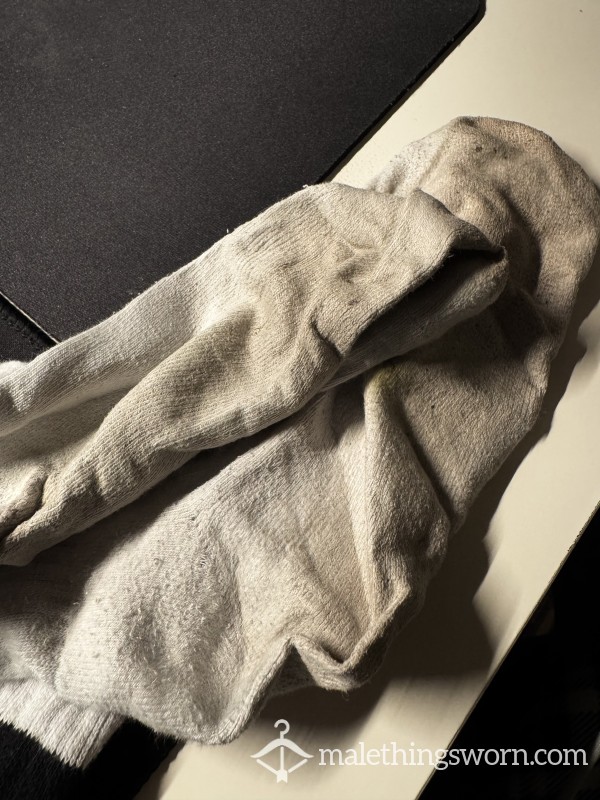 Worn, Dirty And Filthy White Socks