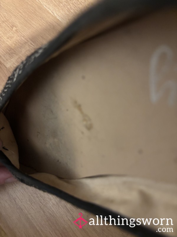 Worn Dirty Ballet Pumps With Toe Prints😈