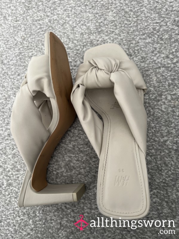 Worn Dirty High Heels Sandals