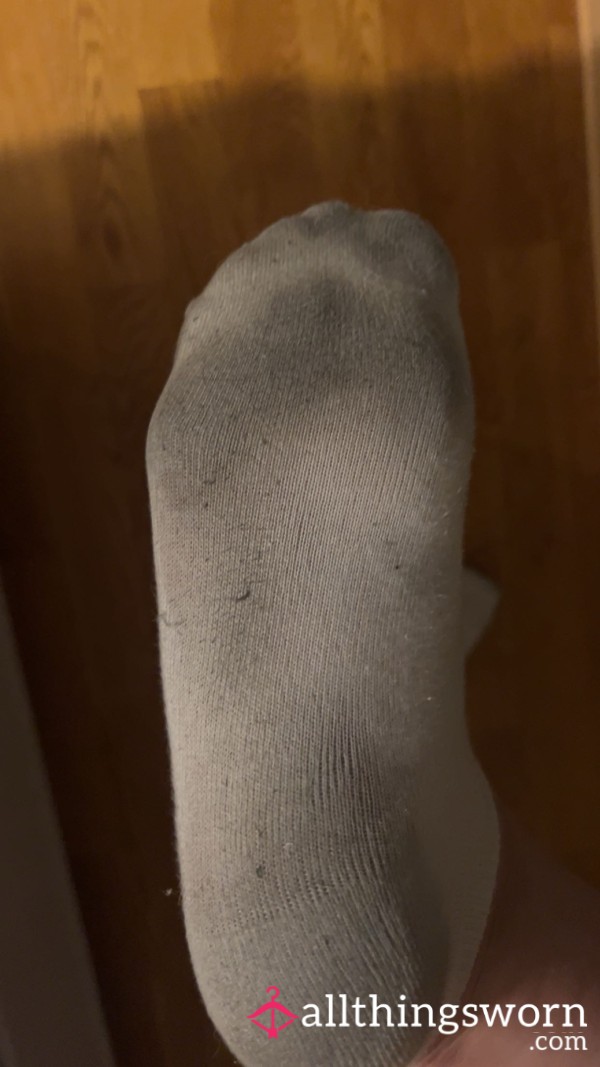 Worn Dirty Just How You Like💋 Filthy Socks, White Socks