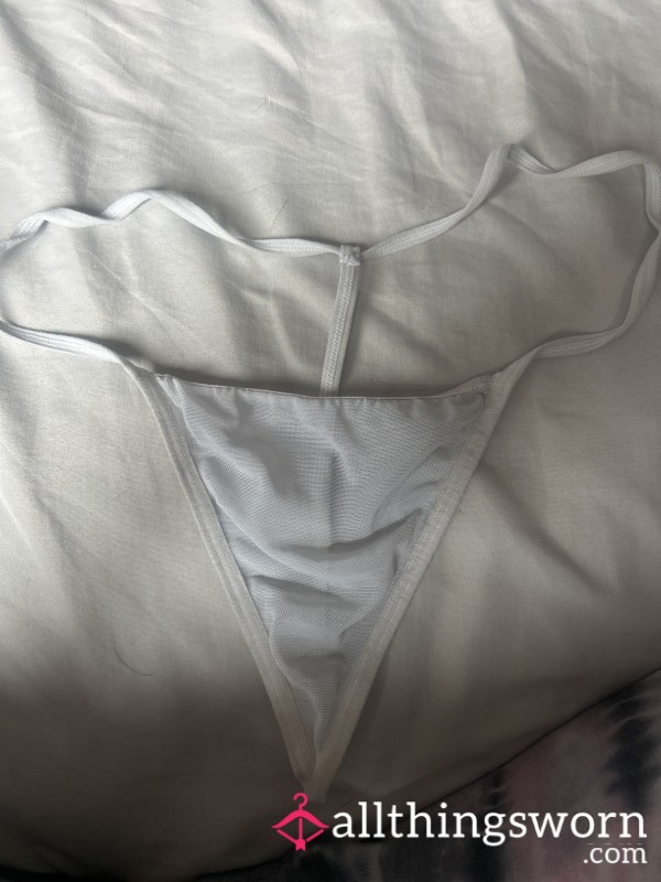 Worn Dirty White G String