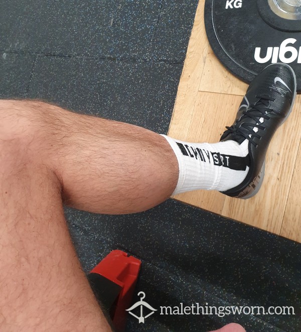 Worn Dkny  White Gym Socks