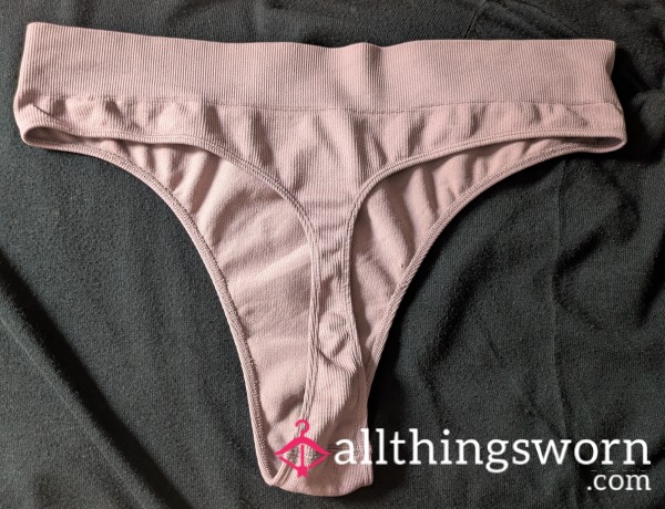 Worn Dusty Pink Thong