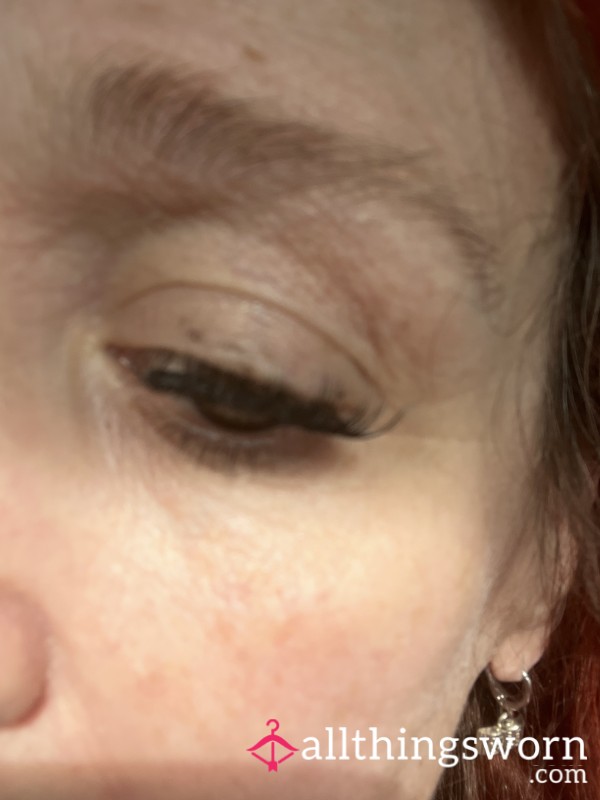 Worn Fake Eyelashes Pair