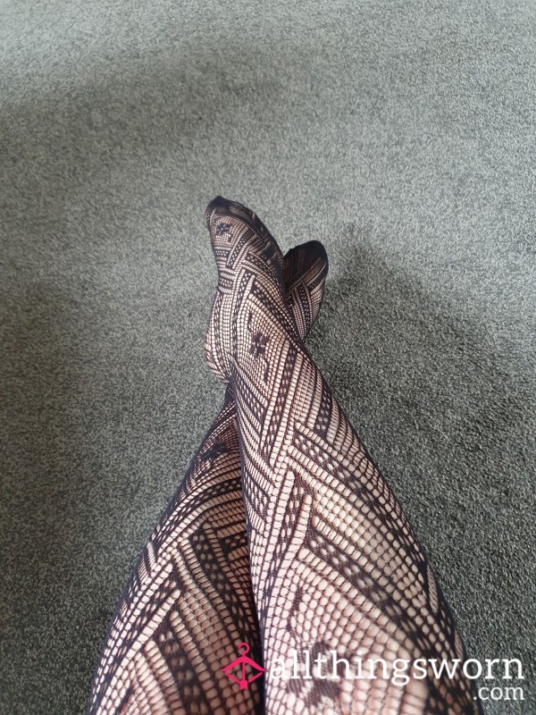 Worn Fishnet Tights