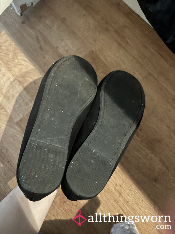 Worn Flat Dolly Shoes