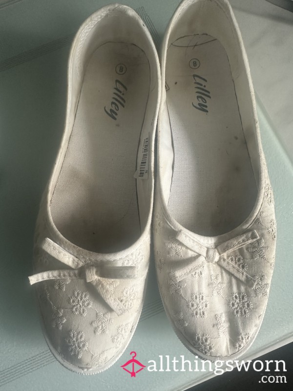 Worn Flat Shoes