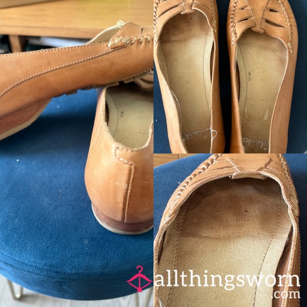 Worn Flat Shoes