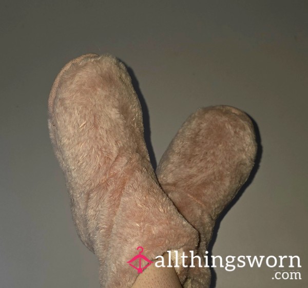 Worn Fluffy Slippers