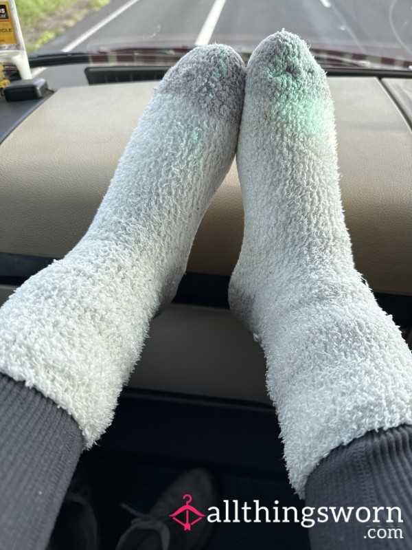 Worn Fluffy Socks😜