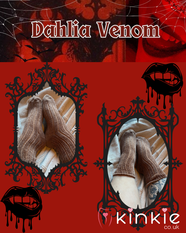 Worn Fluffy Socks – Dahlia Venom