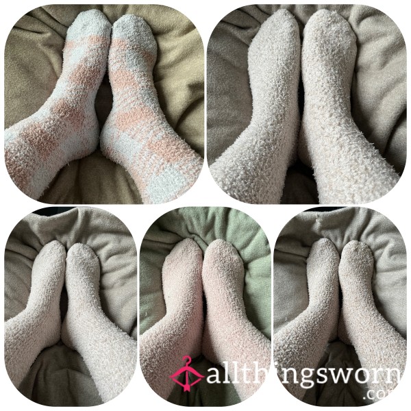Worn Fluffy Socks - My Favourite Cosy Ones - 24hr Wear Included 🧦 🥰