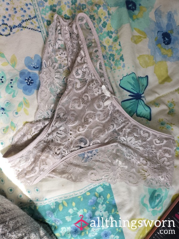 Worn For 2 Days White Frilly 🤤👿