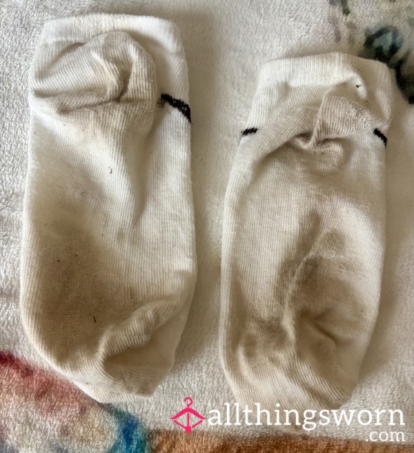 Worn For 3 Days Now, Be Great To Use As A Willy Warmer Trainer Socks With Dirty Soles