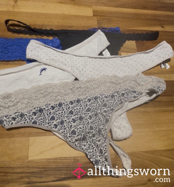 Cotton Thong Worn For You By Me 💕🫦💕