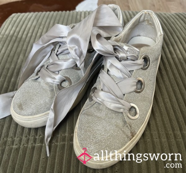 Worn Glitter Shoes