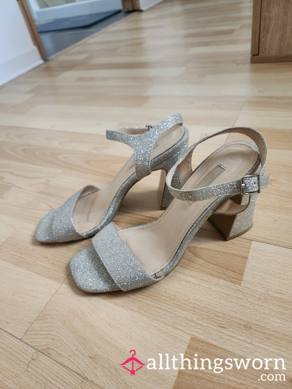 Worn Glitter Shoes