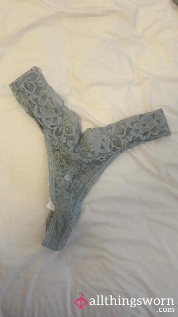 🌿Worn Green Thong🌿