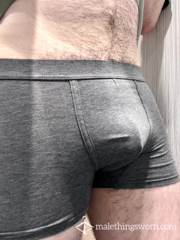 Worn Grey Boxers