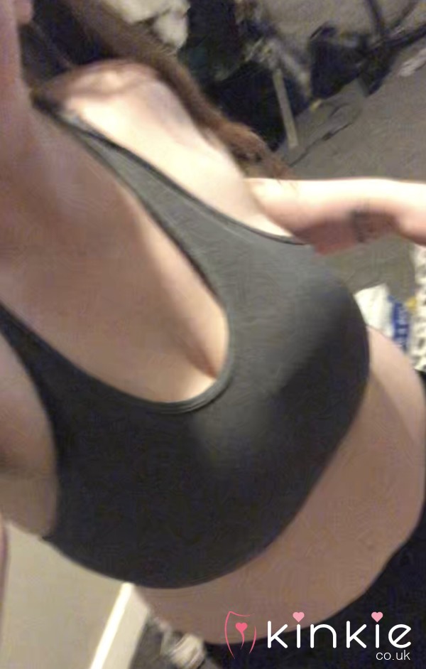 💜Worn Grey Padded Sports Bra💜