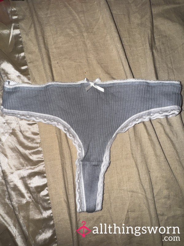 Worn Grey Panties – 24h Just For You 💕