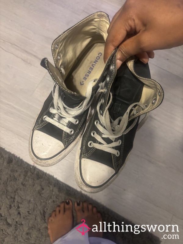 Worn Gym Converses