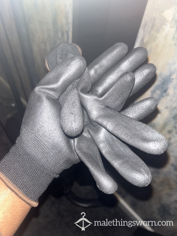 Worn Gym Gloves, 7 Months Use