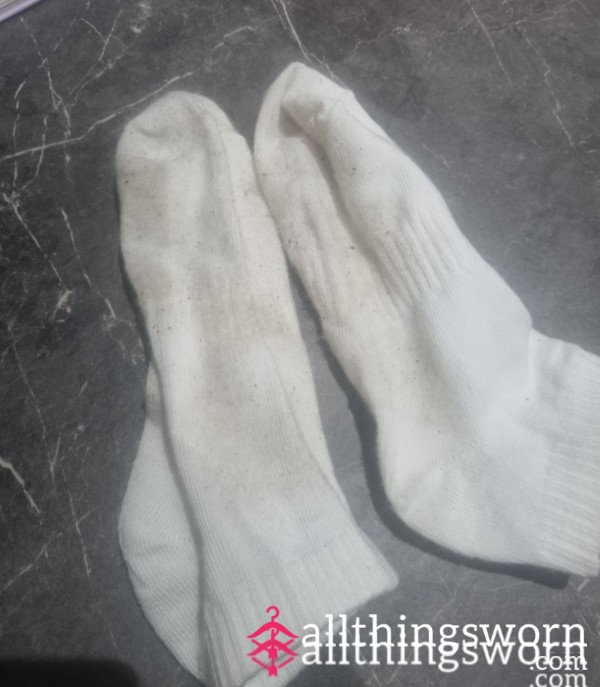 Worn Gym Socks With Kissed Personalised Note 💋