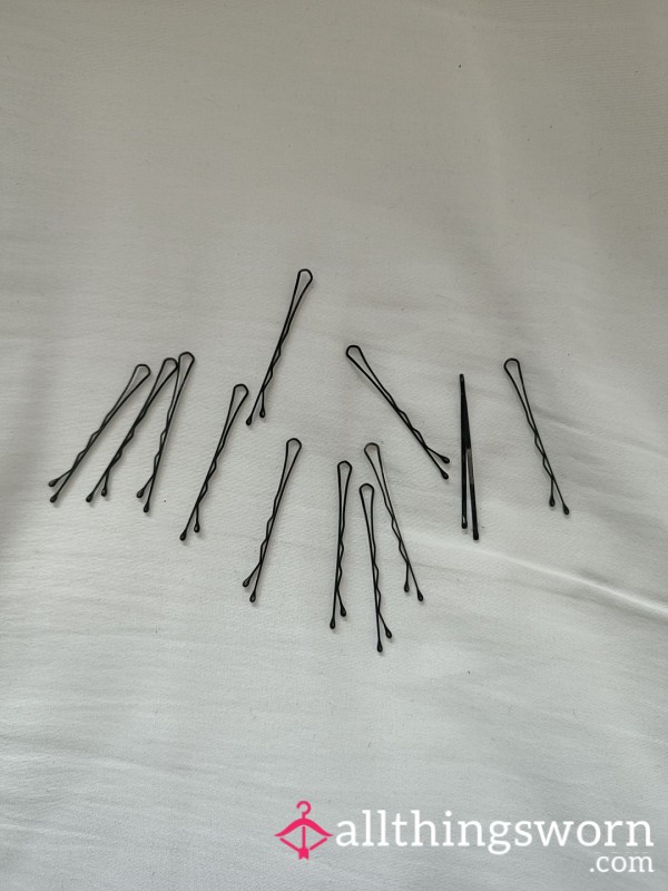 Worn Hair Clips – Set Of 12 With My Personal Touch 🖤