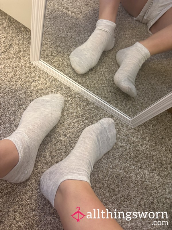 Worn Heather Grey Socks