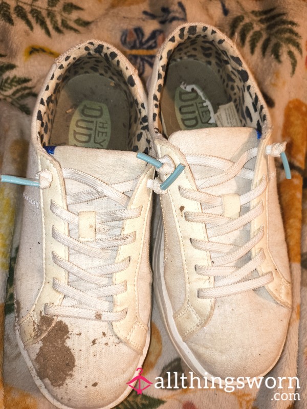 Worn Hey Dudes