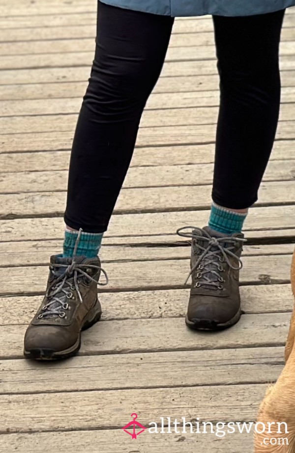 Worn Hiking Boots With Hundreds Of Miles Of Sweat, Dirt & Real Use