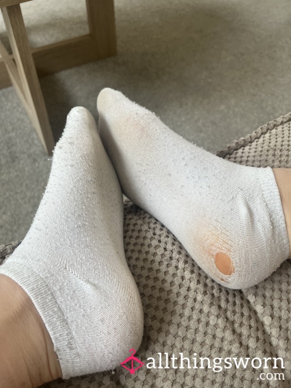 Worn Hole Socks